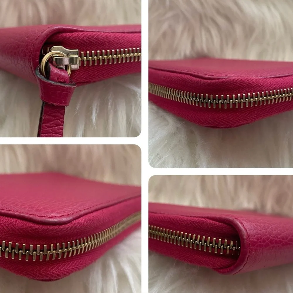 GUCCI💥
Fuchsia Leather Zip Wallet - Picture 4 of 9